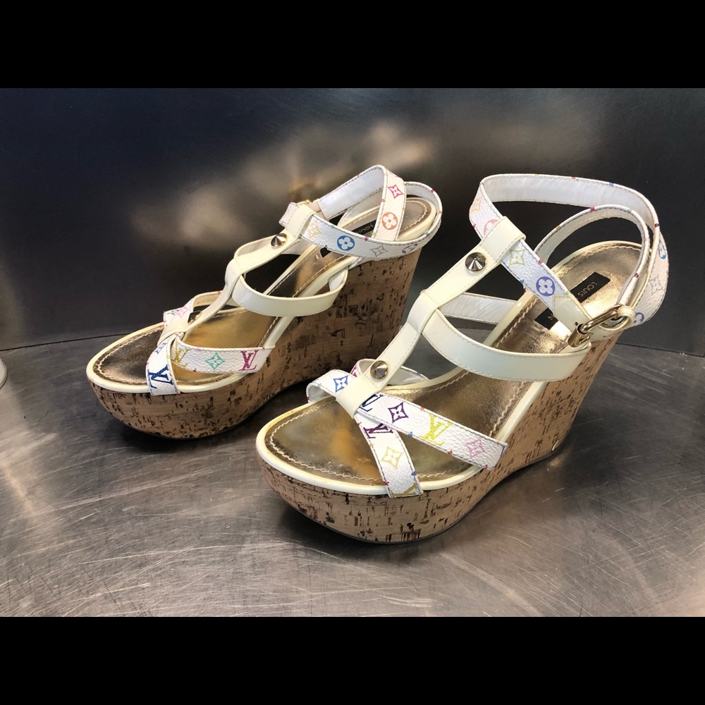 Louis Vuitton heels wedges platform LV Original